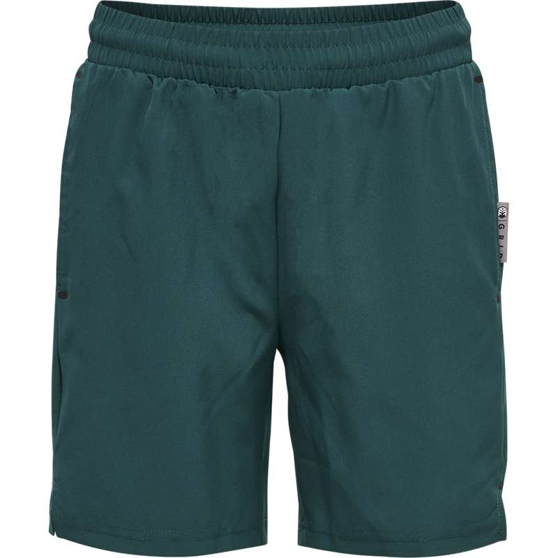 Hummel Move Grid Woven Korte Broek Kinderen Groen | 928183-409