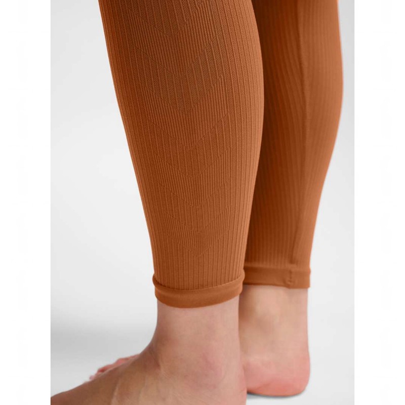 Hummel Mt Adapt Seamless Mw Hardloopbroek Dames Bruin | 044659-800