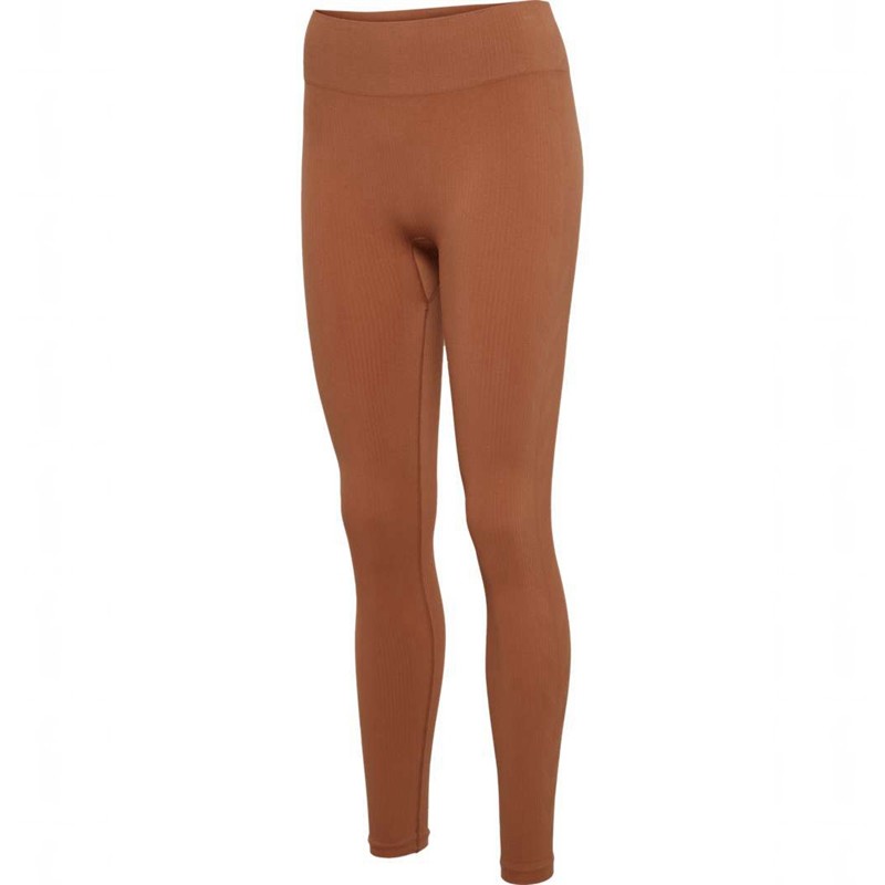 Hummel Mt Adapt Seamless Mw Hardloopbroek Dames Bruin | 044659-800