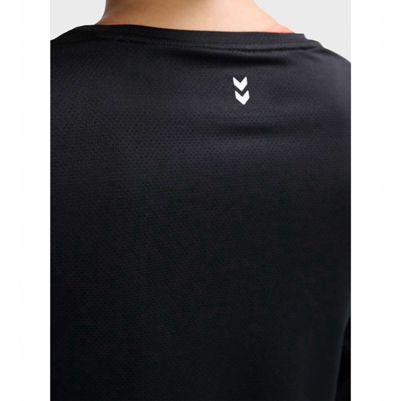 Hummel Mt Aura Mesh L/S T-shirts Dames Zwart | 834477-118