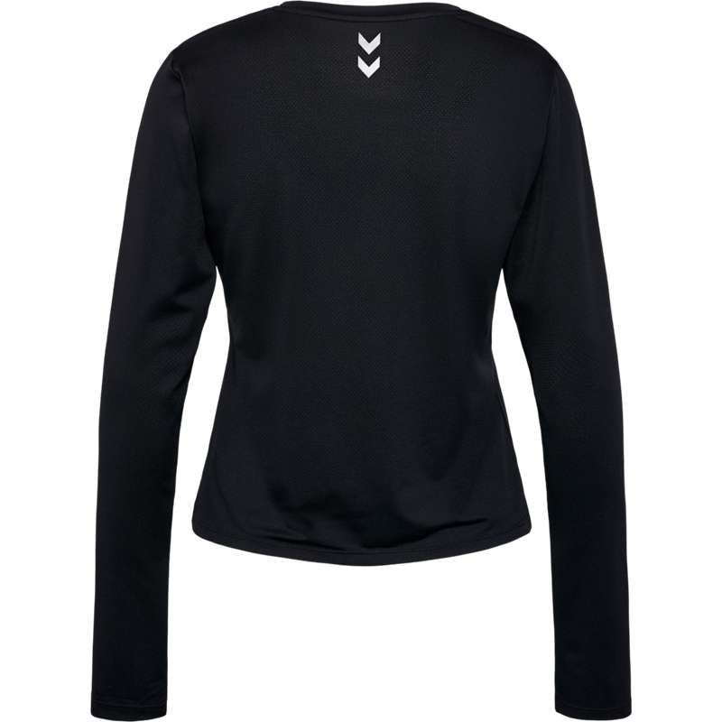 Hummel Mt Aura Mesh L/S T-shirts Dames Zwart | 834477-118