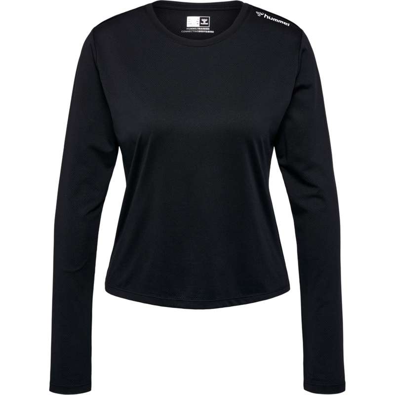 Hummel Mt Aura Mesh L/S T-shirts Dames Zwart | 834477-118