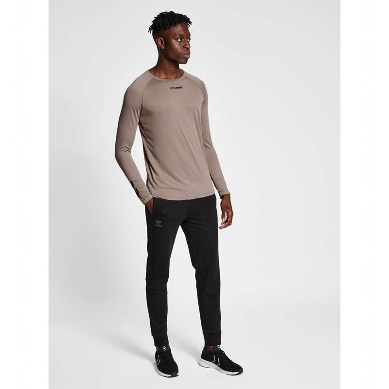 Hummel Mt Bow L/S T-shirts Heren Beige | 358227-688