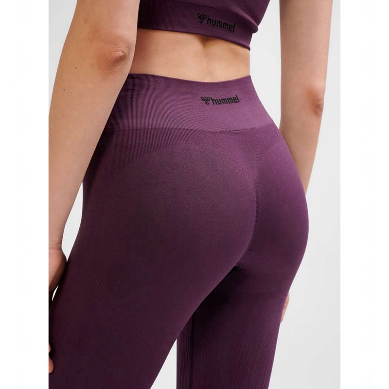 Hummel Mt Define Seaml Scrunch Hardloopbroek Dames Paars | 899349-187