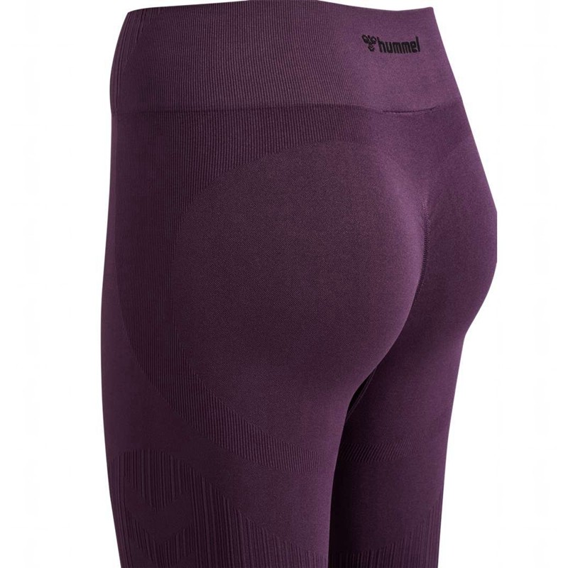 Hummel Mt Define Seaml Scrunch Hardloopbroek Dames Paars | 899349-187