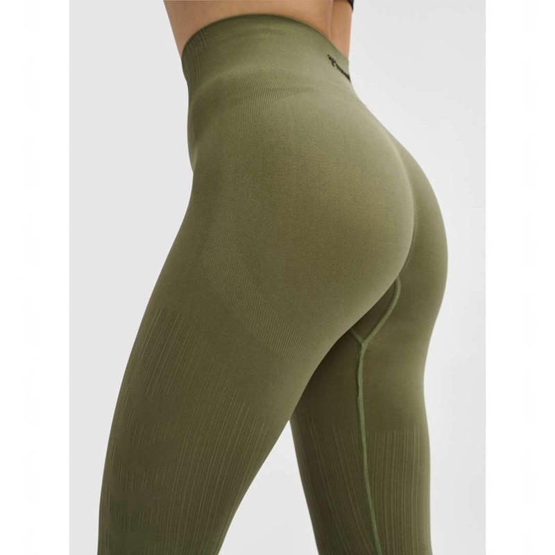 Hummel Mt Define Seaml Scrunch Hardloopbroek Dames Groen | 454033-999