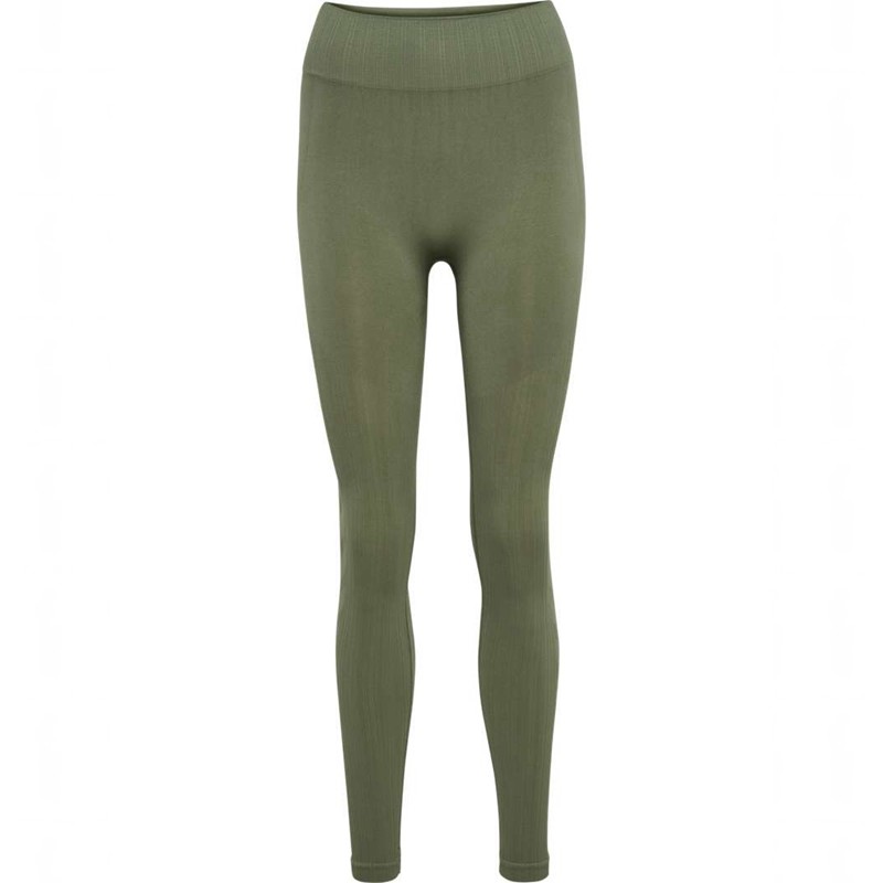 Hummel Mt Define Seaml Scrunch Hardloopbroek Dames Groen | 454033-999
