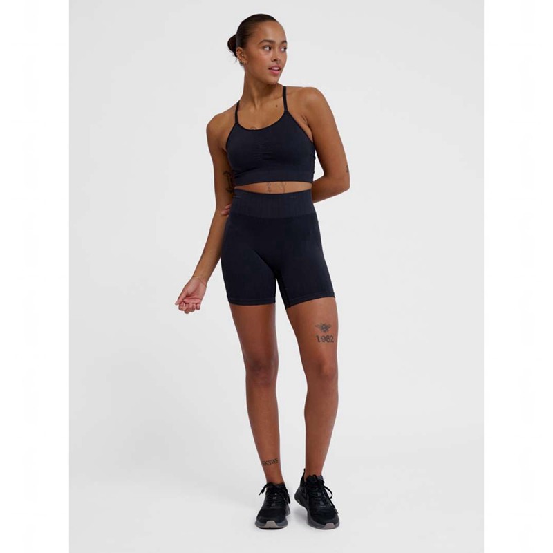 Hummel Mt Define Seamless Padded Sport BH Dames Zwart | 238091-267