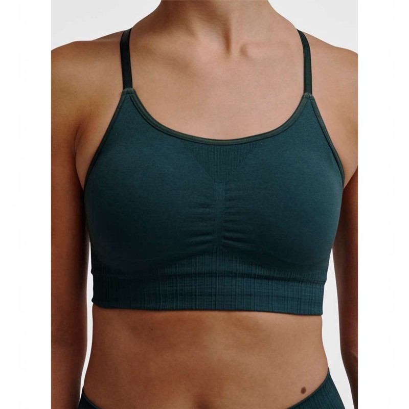 Hummel Mt Define Seamless Padded Sport BH Dames Groen | 338859-464