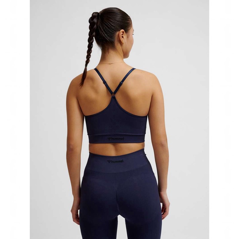 Hummel Mt Define Seamless Padded Sport BH Dames Donkerblauw | 895148-225