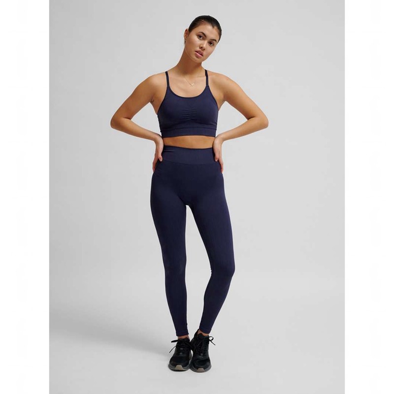 Hummel Mt Define Seamless Padded Sport BH Dames Donkerblauw | 895148-225