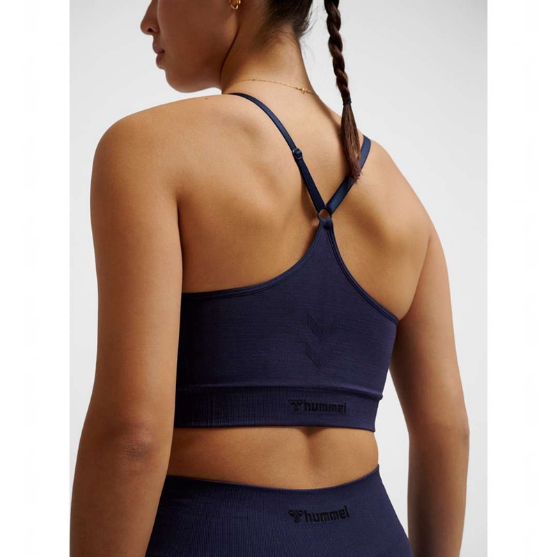 Hummel Mt Define Seamless Padded Sport BH Dames Donkerblauw | 895148-225