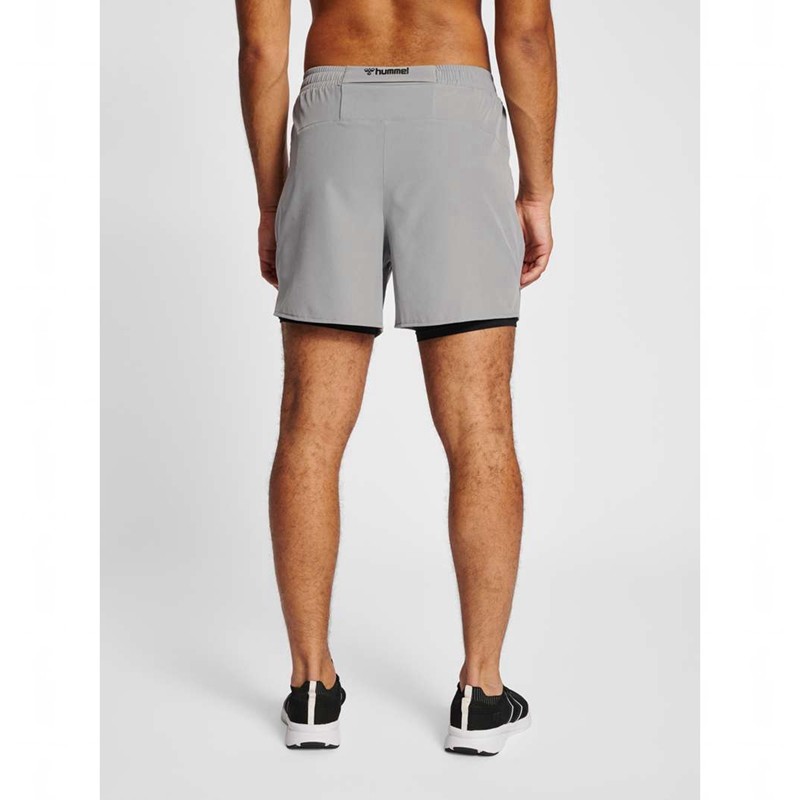 Hummel Mt Fast 2 In 1 Korte Broek Heren Grijs | 707413-917