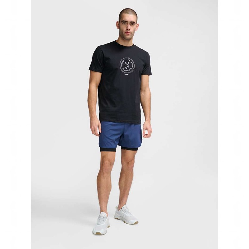 Hummel Mt Fast 2 In 1 Korte Broek Heren Donkerblauw | 885354-086