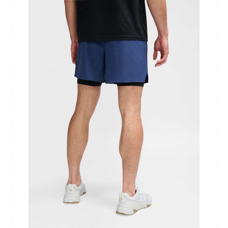 Hummel Mt Fast 2 In 1 Korte Broek Heren Donkerblauw | 885354-086