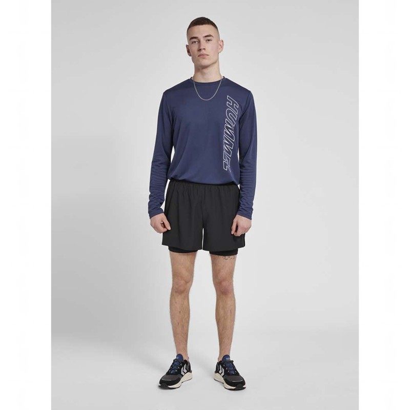 Hummel Mt Force 2 In 1 Korte Broek Heren Zwart | 599608-087
