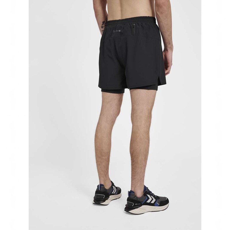 Hummel Mt Force 2 In 1 Korte Broek Heren Zwart | 599608-087