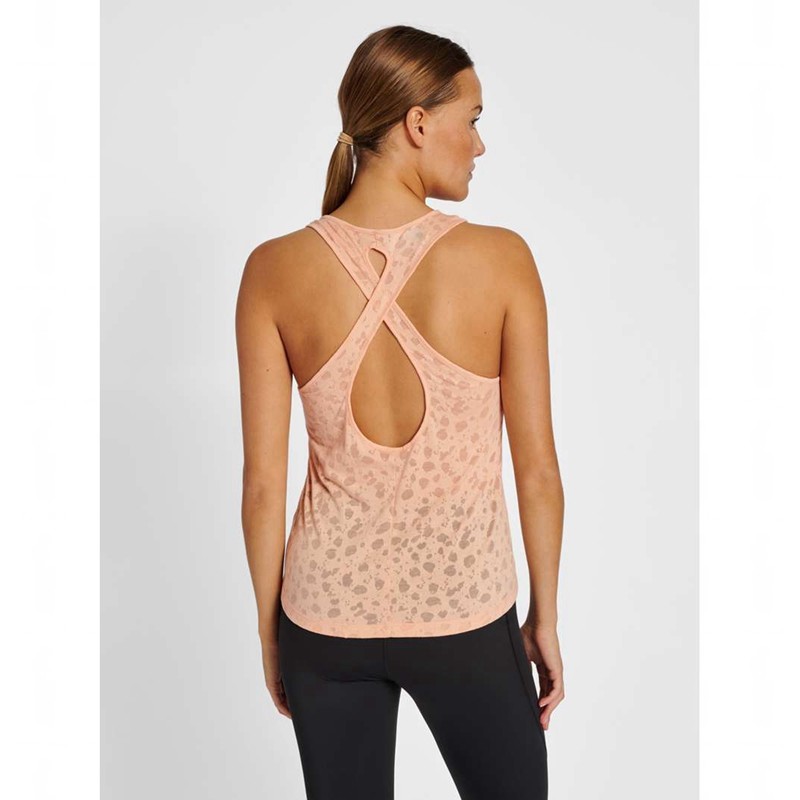 Hummel Mt Iris Burnout Tanktop Dames Abrikoos | 592198-336