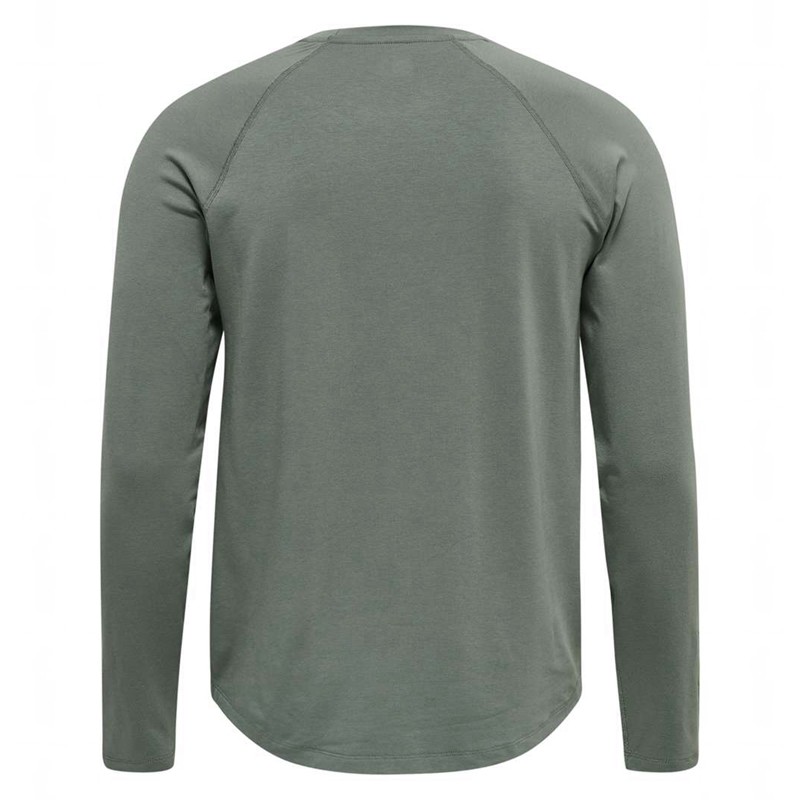 Hummel Mt Laze L/S T-shirts Heren Grijs | 525996-463