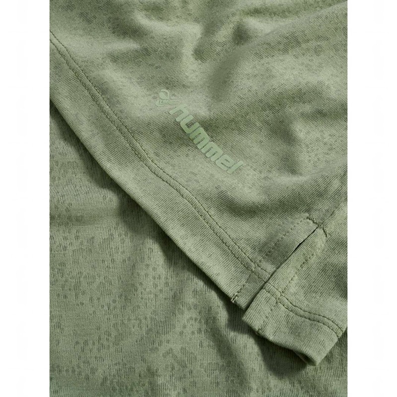 Hummel Mt Light Burnout T-shirts Dames Groen | 256144-201