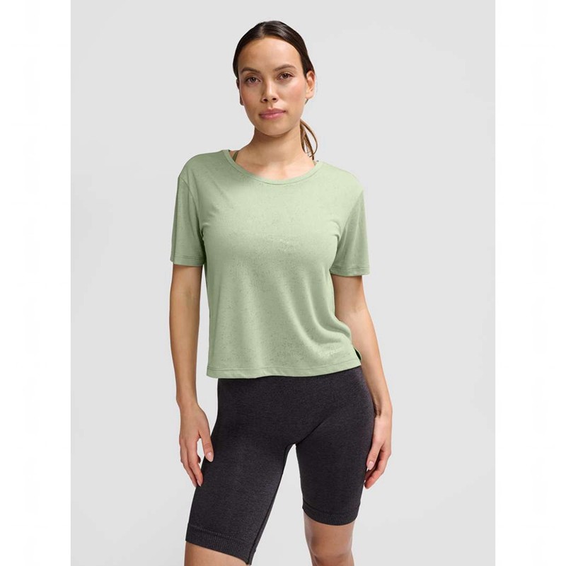 Hummel Mt Light Burnout T-shirts Dames Groen | 256144-201