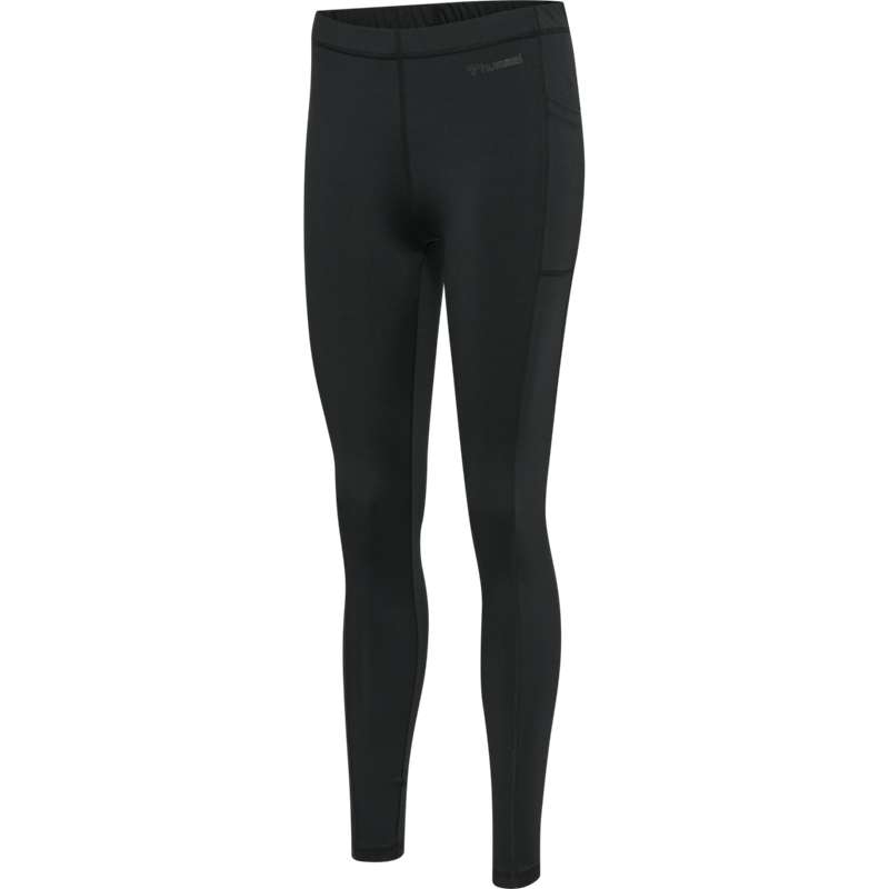 Hummel Mt Mabley Mid Waist Broek Dames Zwart | 208053-868