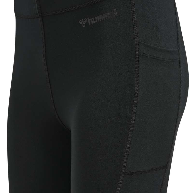 Hummel Mt Mabley Mid Waist Broek Dames Zwart | 208053-868