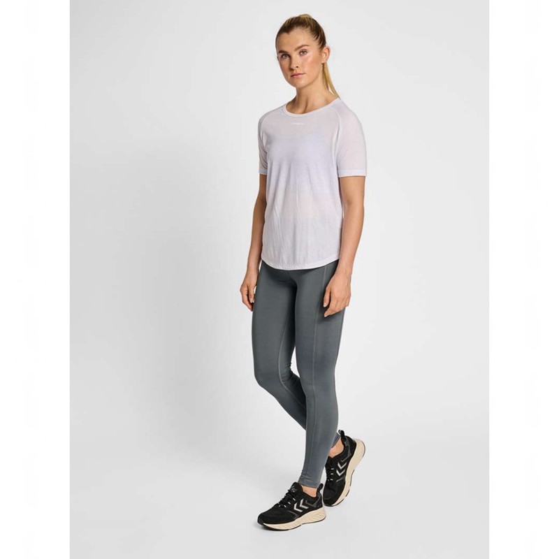 Hummel Mt Mabley Mid Waist Hardloopbroek Dames Grijs | 525356-867