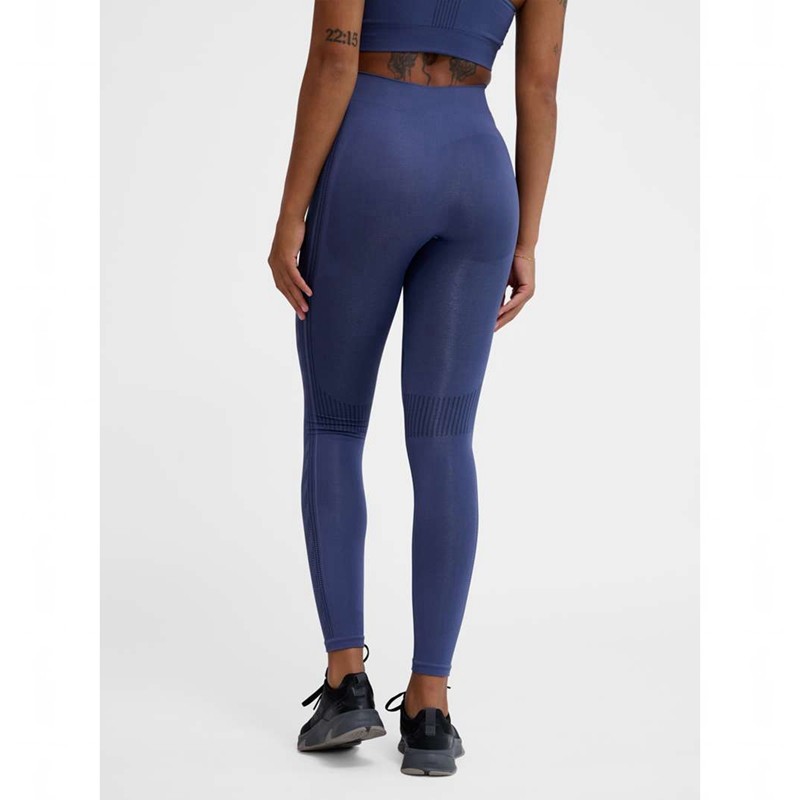 Hummel Mt Shaping Seamless Mw Hardloopbroek Dames Blauw | 141721-649