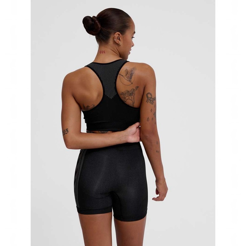 Hummel Mt Shaping Seamless Padded Sport BH Dames Zwart | 410223-615