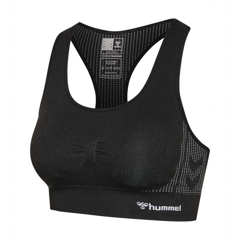 Hummel Mt Shaping Seamless Padded Sport BH Dames Zwart | 410223-615