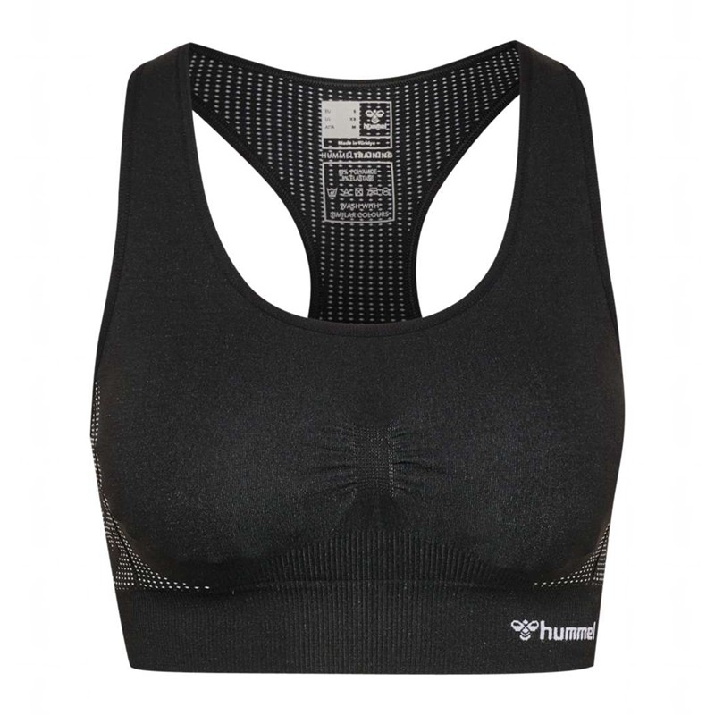Hummel Mt Shaping Seamless Padded Sport BH Dames Zwart | 410223-615