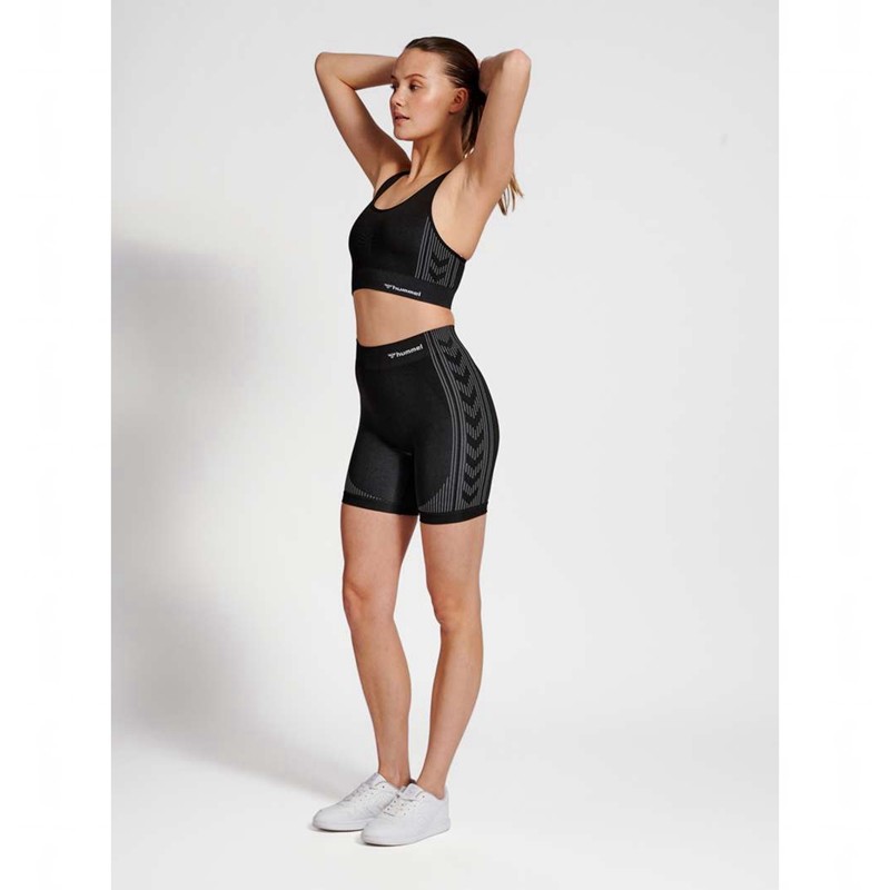 Hummel Mt Shaping Seamless Top Sport BH Dames Zwart | 836791-915