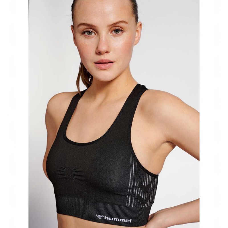 Hummel Mt Shaping Seamless Top Sport BH Dames Zwart | 836791-915