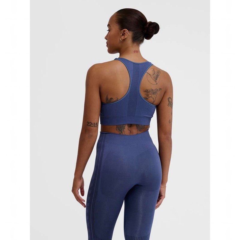 Hummel Mt Shaping Seamless Top Sportkleding Dames Blauw | 626074-293