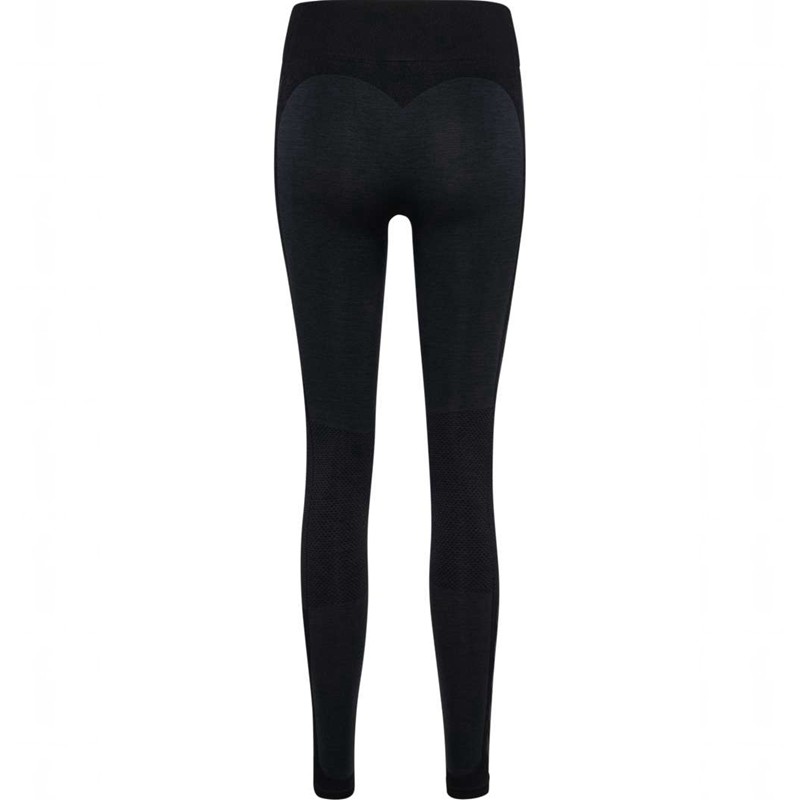 Hummel Mt Shine Seamless Mw Hardloopbroek Dames Zwart | 913286-887