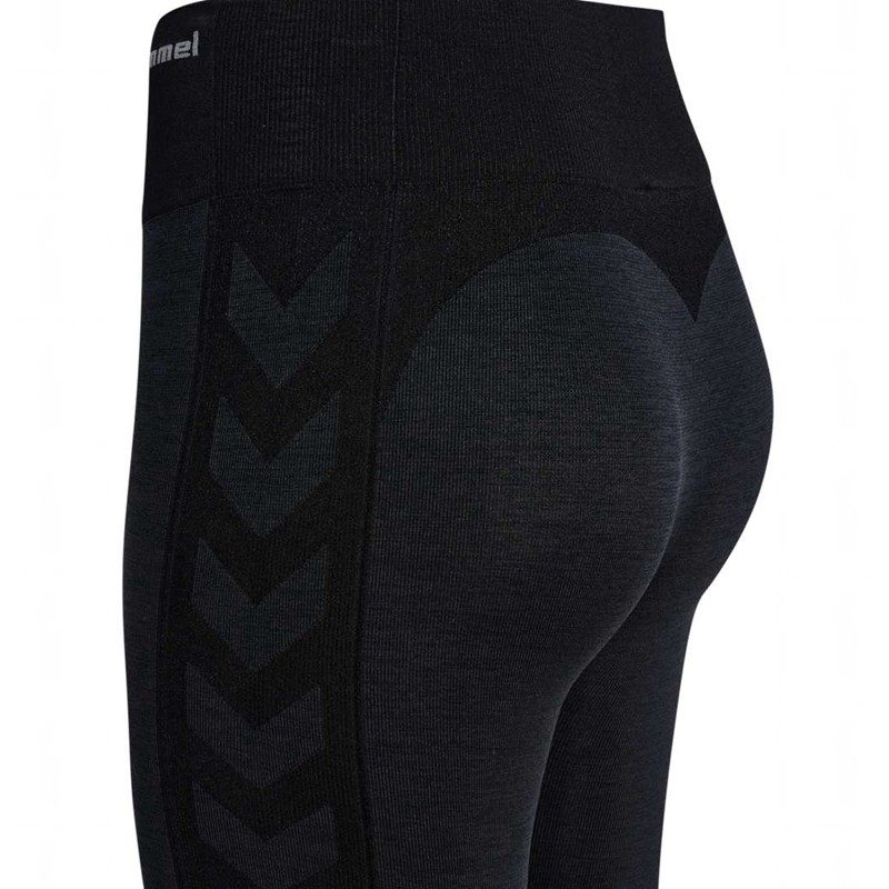 Hummel Mt Shine Seamless Mw Hardloopbroek Dames Zwart | 913286-887