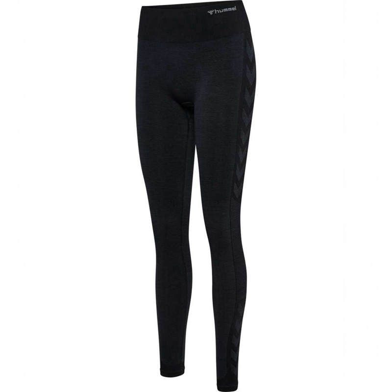 Hummel Mt Shine Seamless Mw Hardloopbroek Dames Zwart | 913286-887