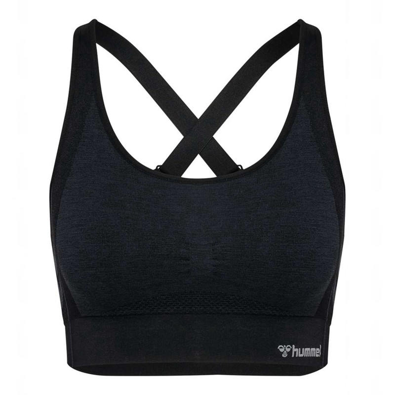 Hummel Mt Shine Seamless Sport BH Dames Zwart | 802628-853