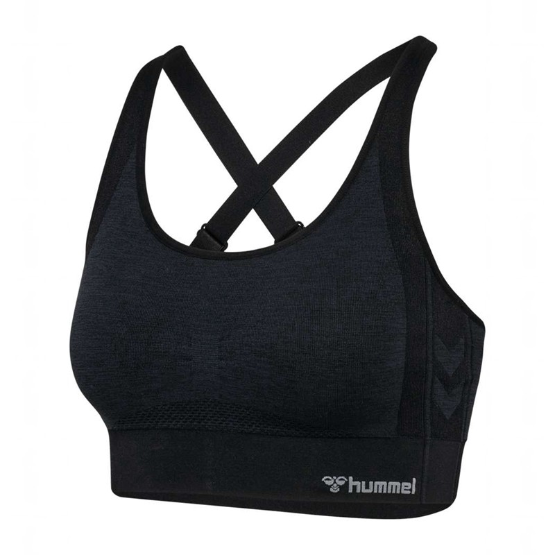 Hummel Mt Shine Seamless Sport BH Dames Zwart | 802628-853