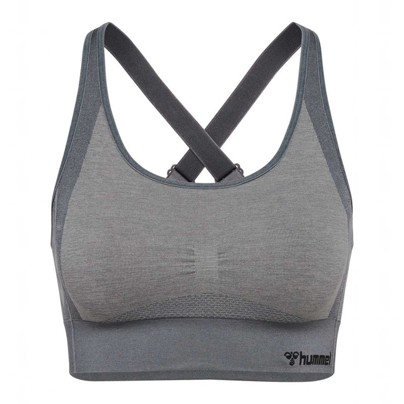 Hummel Mt Shine Seamless Sport BH Dames Grijs | 311442-240