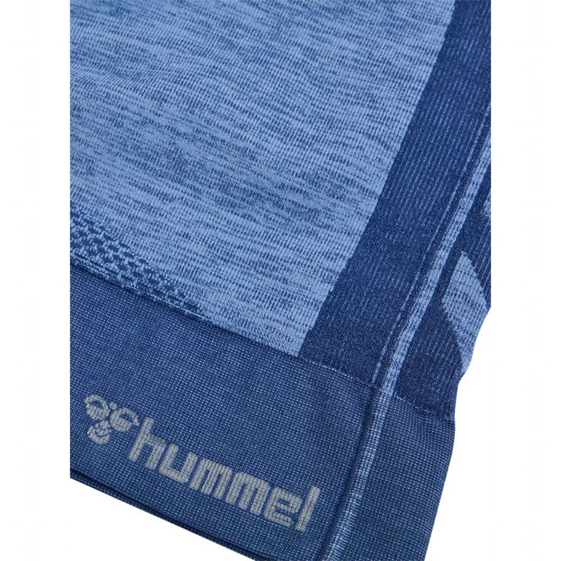 Hummel Mt Shine Seamless Sport BH Dames Blauw | 581426-455