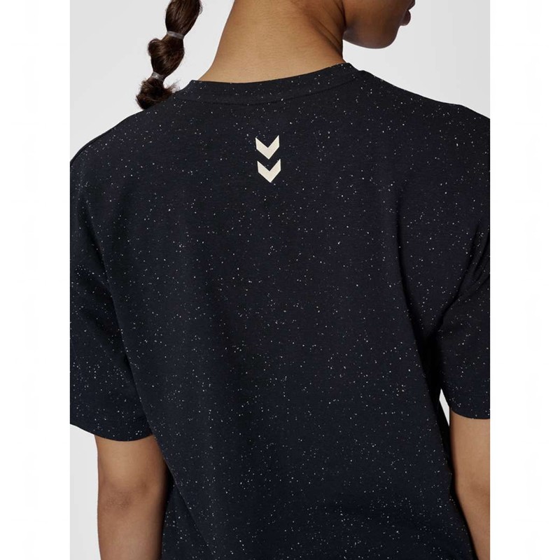 Hummel Mt Ultra Boxy Short T-shirts Dames Zwart | 600533-955