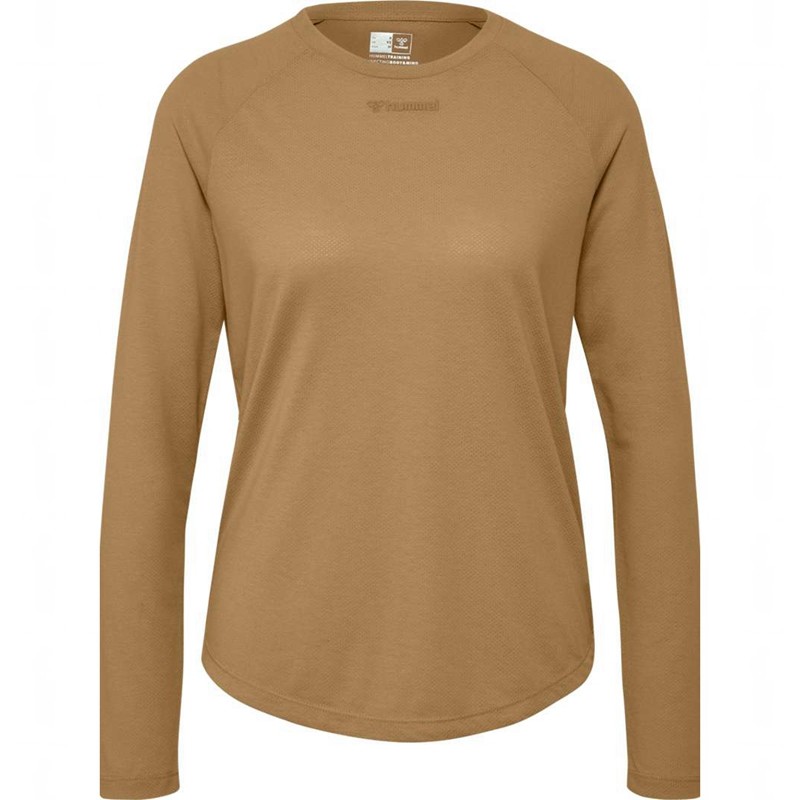 Hummel Mt Vanja L/S T-shirts Dames Bruin | 134174-354