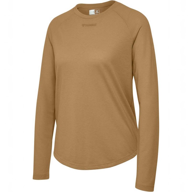 Hummel Mt Vanja L/S T-shirts Dames Bruin | 134174-354