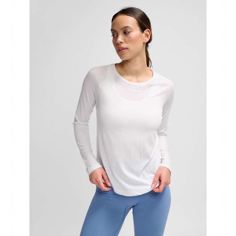 Hummel Mt Vanja L/S T-shirts Dames Wit | 531760-666