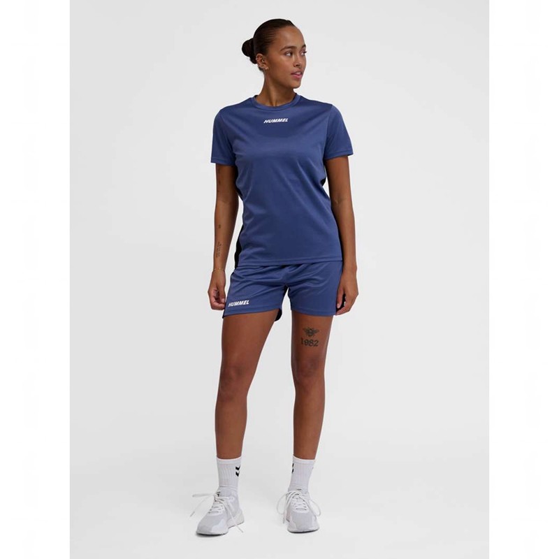 Hummel Multi Pl Jersey Dames Blauw | 073914-347