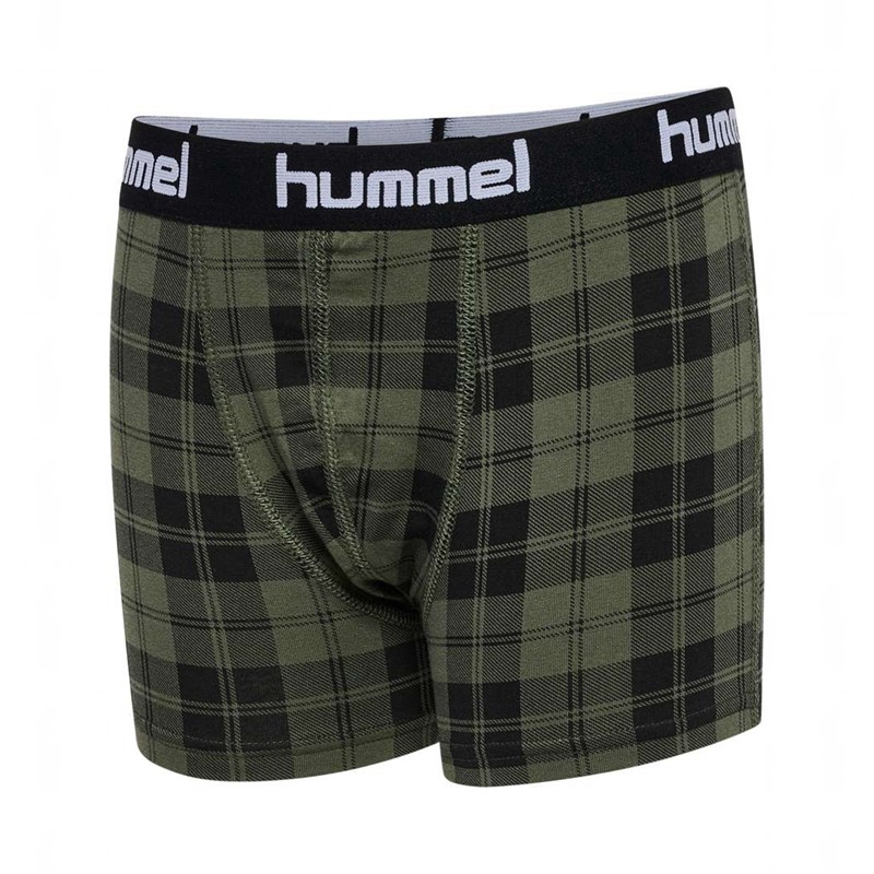 Hummel Nolan 2-pack Boxer Kinderen Olijfgroen | 109193-780