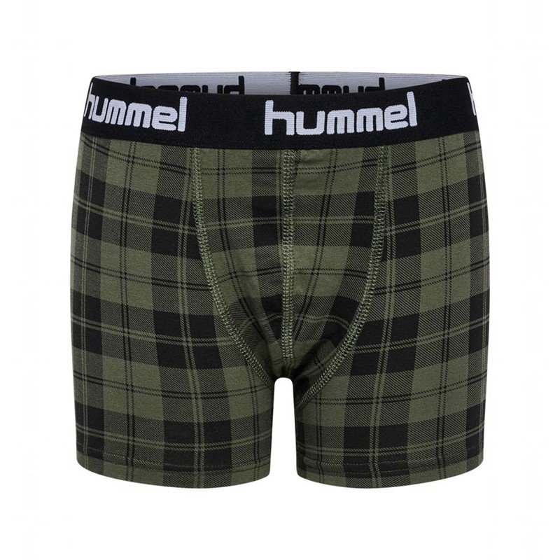 Hummel Nolan 2-pack Boxer Kinderen Olijfgroen | 109193-780