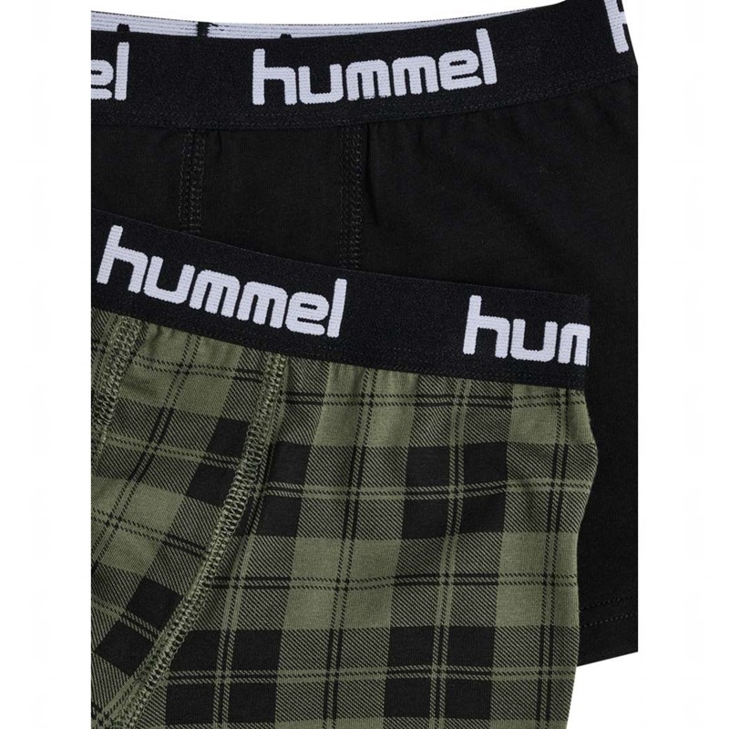 Hummel Nolan 2-pack Boxer Kinderen Olijfgroen | 109193-780